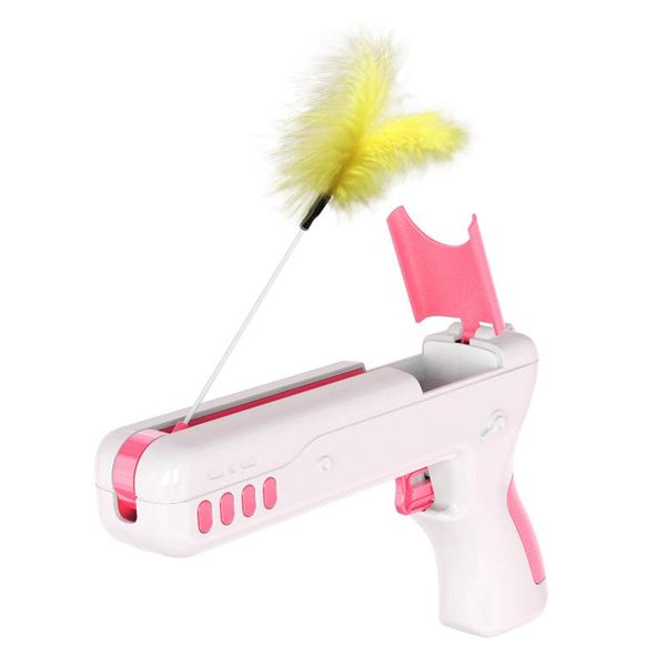 

cat toys pet products feather tease stick toy plastic material