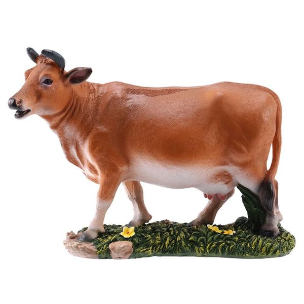 

resin simulation cattle sculpture ornaments home outdoor courtyard micro-landscape craft miniature garden decoration decorative objects & fi