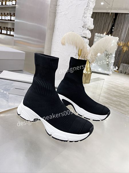 

designer socks casual shoes platform mens womens speed 1.0 trainer runner sneaker sock shoe master embossed multicolor sneakers classic spee, Black
