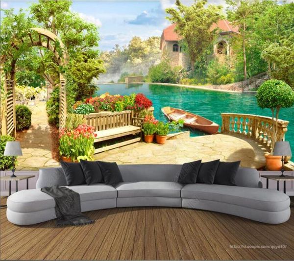 

wallpapers papel de parede garden forest scenery background wall 3d wallpaper mural,iving room tv bedroom papers home decor