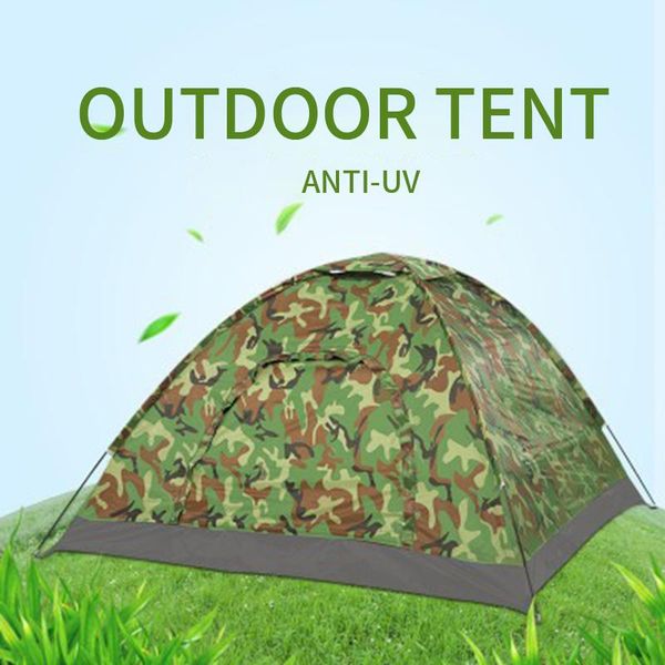 

person 3-4 tent ultralight single layer water resistance camping pu1000mm with carry bag for hiking traveling tents and shelters