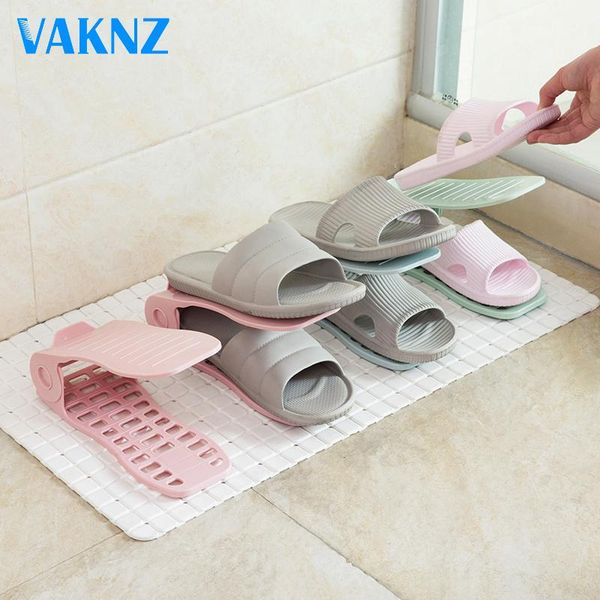 

clothing & wardrobe storage genuine vaknz organizer footwear support slot space saving cabinet rack shoebox durable adjustable shoe 5pcs