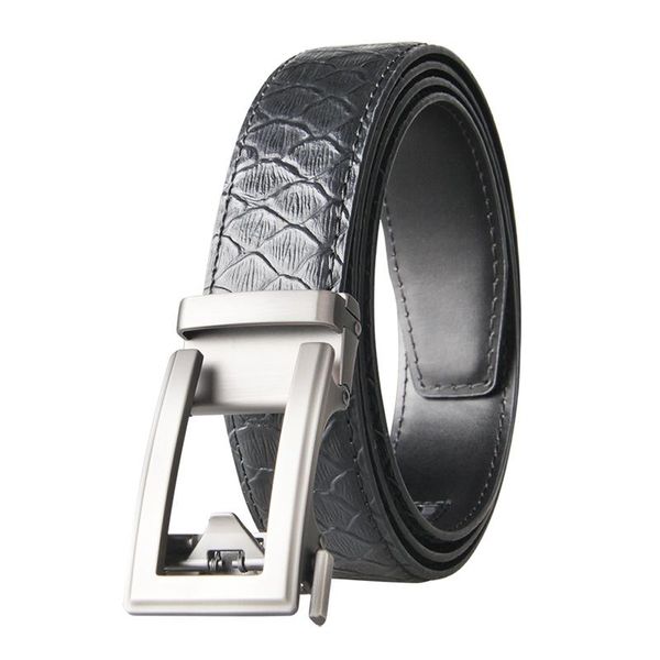 

belt men genuine luxury leather belts for strap male metal brown black automatic buckle 3.5cm, Black;brown