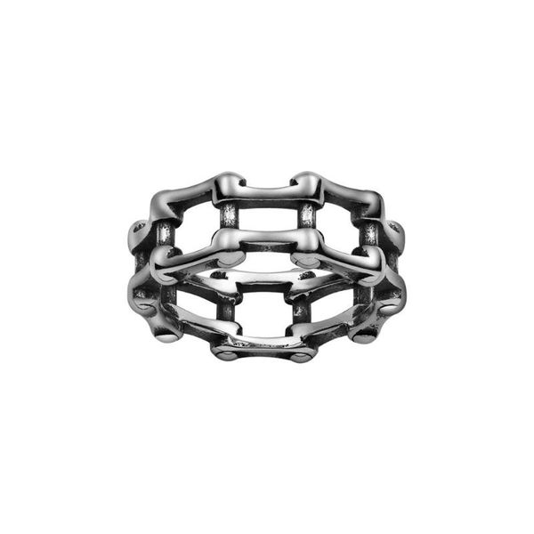 

wedding rings logo male character chain ring stainless steel retro student lovers hip hop accessories sell like cakes, Slivery;golden