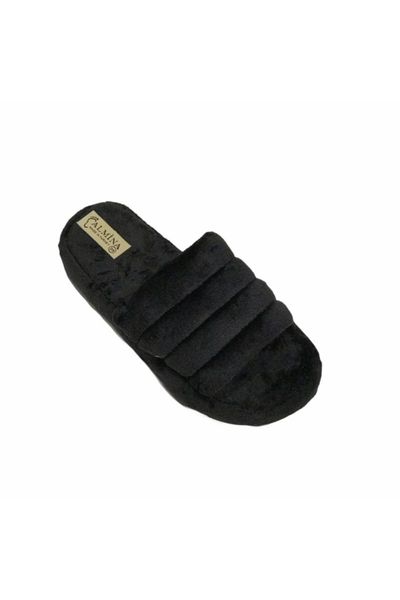 

women's black panduf home slipper slippers