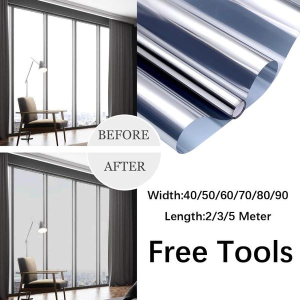

window stickers thermal daytime privacy film glare control blocking light glass sticker building decor heat solar tint