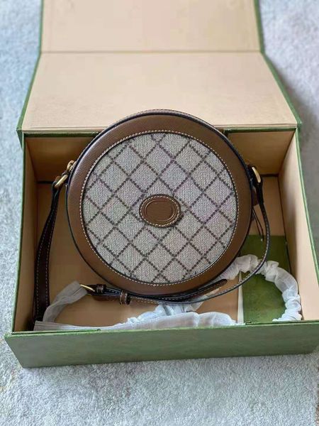 

women's round cake bag can be packed in one shoulder cross carry gift box