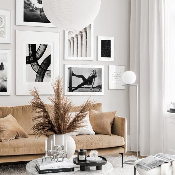 

paintings black white woman on chair canvas poster nordic line wall art print scandinavian home decoration quote picture painting