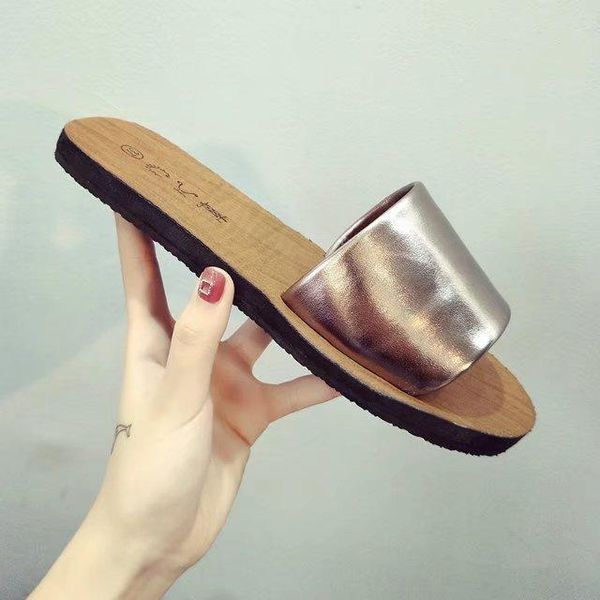 

slippers women summer shoes non-slip beach flat ladies slides soft slide on female flip flops outdoor plus size fgh5, Black