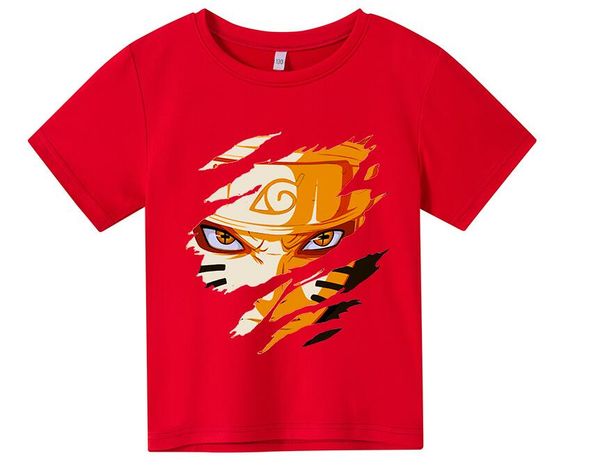 

anime naruto tshirt girl kawaii cartoon clothes graphic t shirts harajuku funny casual oversized tshirt children's clothing boys, Blue