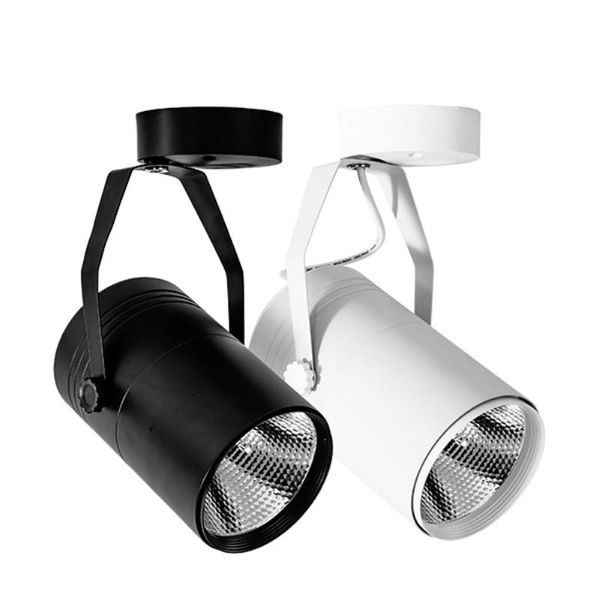 

7/12w cob spotlights led track lights clothing store mounted ceiling background wall shops commercial slide