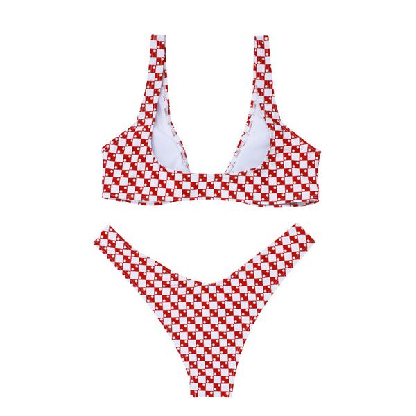 

swimsuit pink buckle adjustable print stripe bikini, White;black