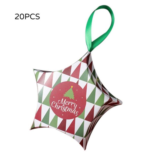 

christmas decorations 2021 20pcs star tree decoration party paper favour candy gift boxes hanging ornament