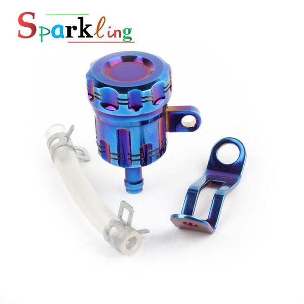 

motorcycle brakes universal creative burnt titanium color oil pot for brake/clutch master cylinder modified cnc pump oiler