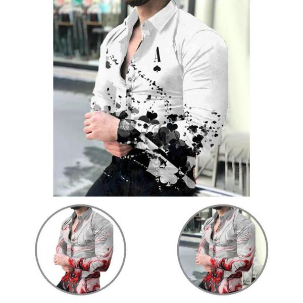

men's casual shirts autumn fit all match anti-wrinkle male for daily wear, White;black