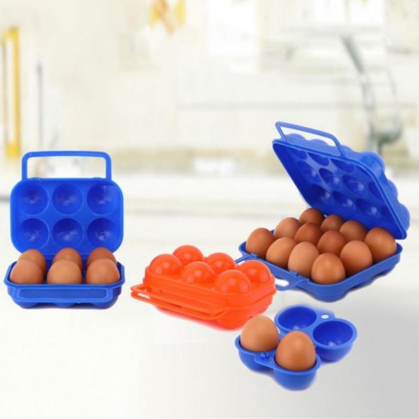 

storage bottles & jars solid color simple grids design eggs case wear-resistant egg container sturdy for outdoor