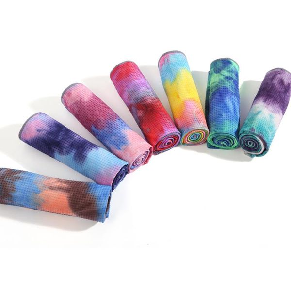 

tie dye yoga mat thickened non slip sports 180 * 63cm colorful printing blankets