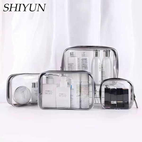 

travel transparent cosmetic bag pvc women zipper clear makeup bags beauty case make up organizer storage bath toiletry wash bag 211009