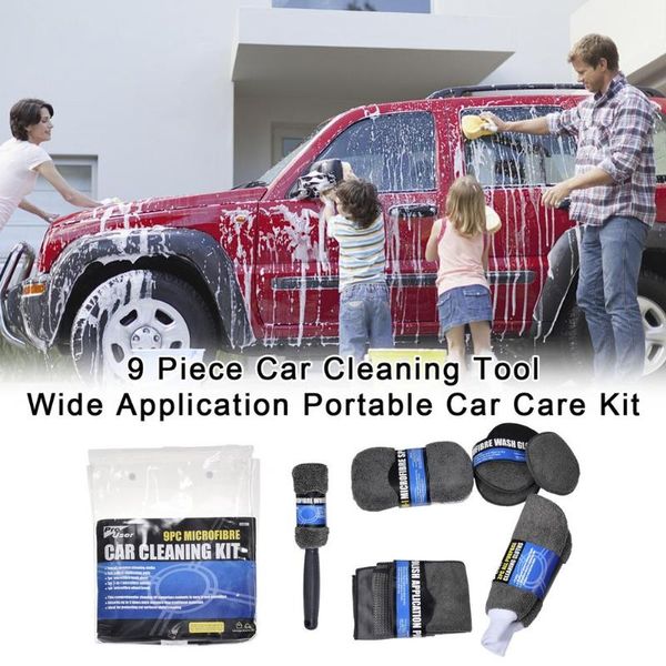

car sponge microfiber towel cleaning drying cloth detailing polishing rags for cars kitchen glass wheel brush washing tool accessories