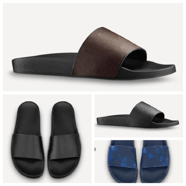 

woman/man sandals slippers shoes slipper sandal casual shoe flat slide eu:35-45 with box 01, Black