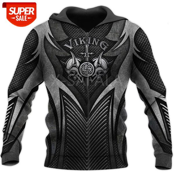 

armor viking 3d all over full print hoodie man women harajuku outwear zipper pullover sweatshirt casual jacket tracksuit #rj84, Black