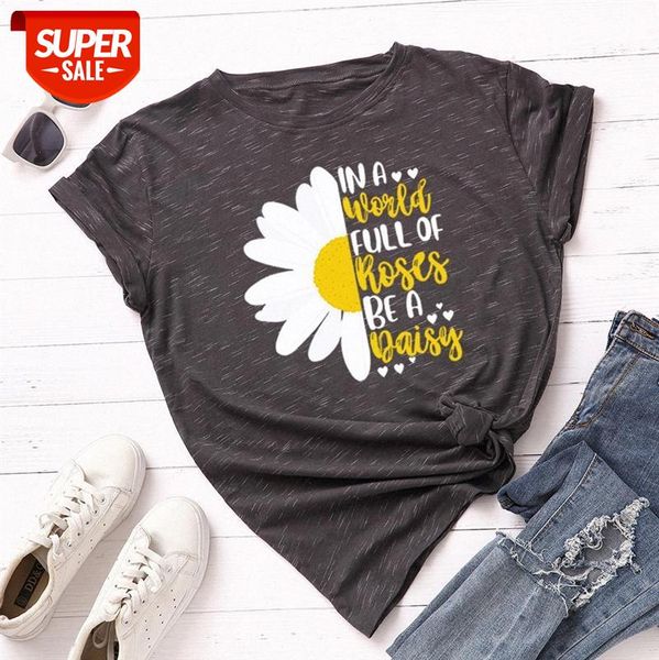 

women's loose round neck short-sleeved cotton t-shirt #hv3c, White