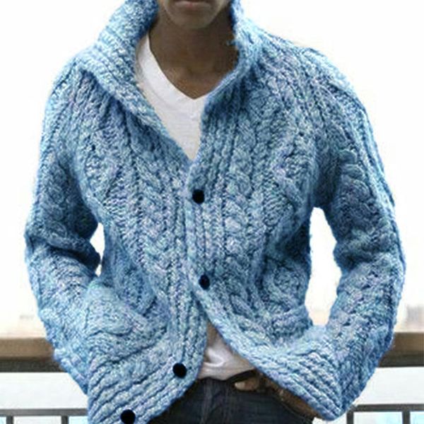 

men's sweaters 2021 men sweater autumn winter cardigan single breasted long sleeve casual lapel loose, White;black