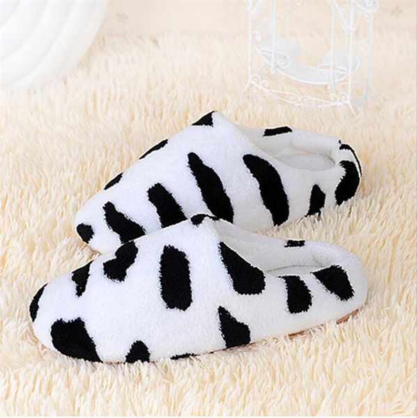 

slippers winter warm for woman shoes soft plush indoor home furry bedroom couple, Black