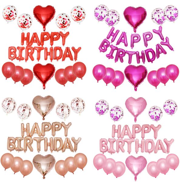 

baby boy girl birthday party candy colors balloons happy birthday party banner decoration pack