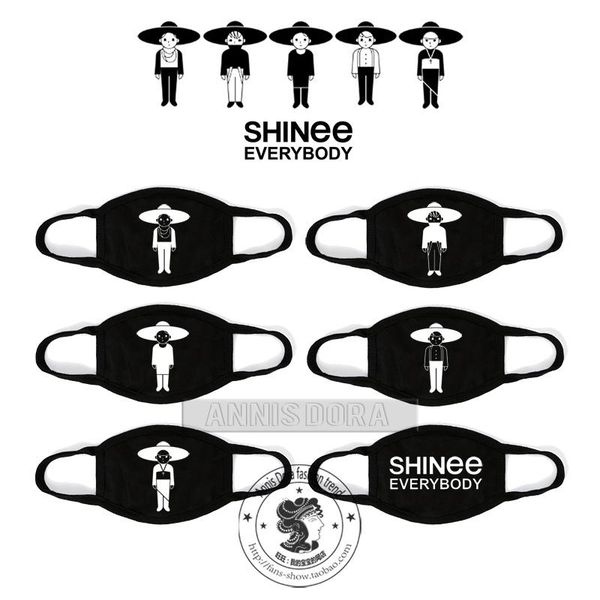 

party masks shinee key taemin jonghyun minho o everybody logo mask
