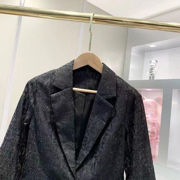 

women's jackets kr07752 fashion women coats & 2021 runway luxury european design party style clothing, Black;brown