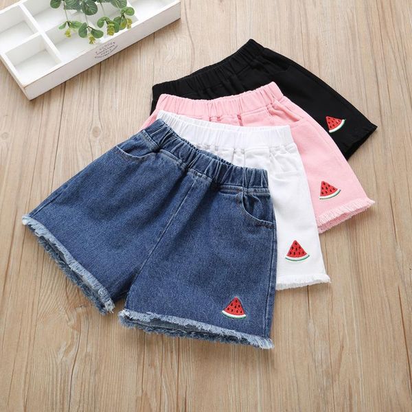 

girls' denim shorts children's pants summer style, Black