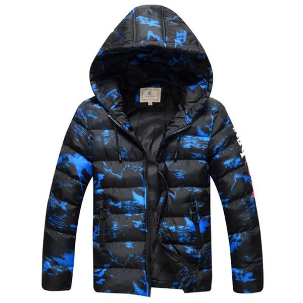 

coat 8-17 years boys winter padded jacket outerwear for fashion hooded thick warm children camouflage parkas overcoat 2021, Blue;gray