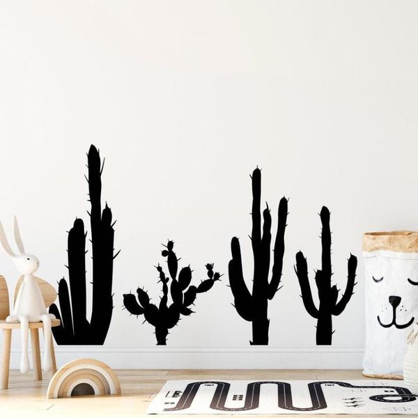 

wall stickers cactus decal floral decor succulent sticker decals for nursery badroom home mural 7522