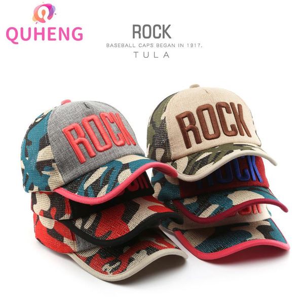

beanies quheng camouflage cap women spring and summer simple street trend baseball men's mesh breathable sunscreen z84