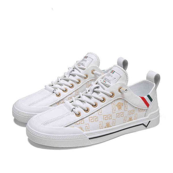 

casual shoes men's fashion personality youth board leather soft sole four seasons lazy, Black