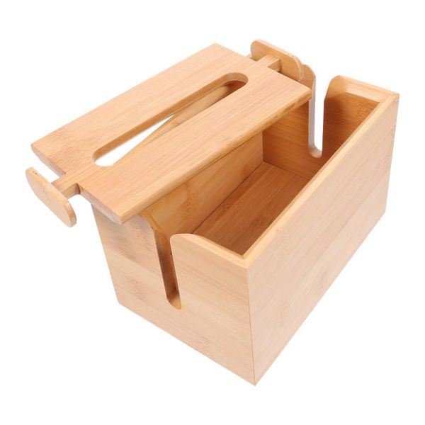 

tissue boxes & napkins 1pc bamboo box paper deskcontainer napkin controller holder