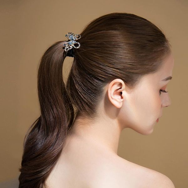

hair clips & barrettes headwear elastic bands girls sparking headdress ropes accessories butterfly rope, Golden;silver