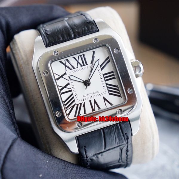 

8 styles luxury watches twf v12 ww20073x8 stainless steel miyota automatic mechanical mens watch white dial leather strap gents sports wrist, Slivery;brown