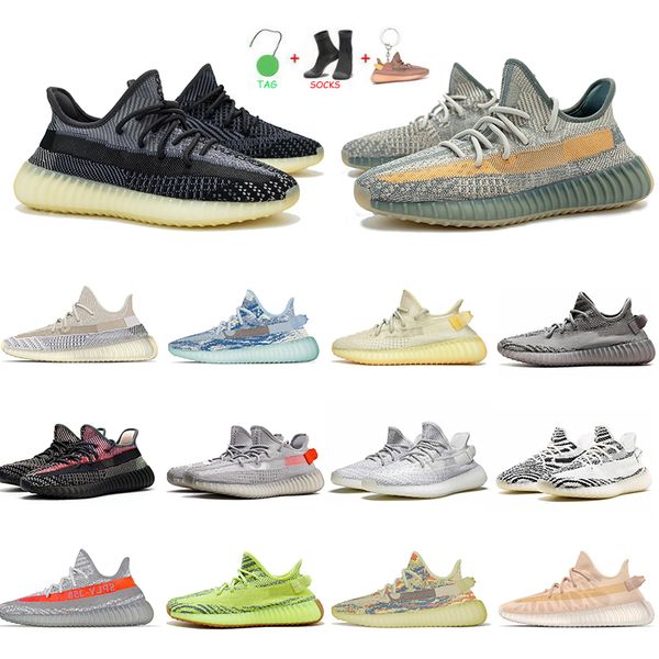 

cinder reflective kanye running shoes zebra zyon mens sneaker clay beluga cream white ash blue pearl stone begula2.0 bred oreo men women tra, White;red