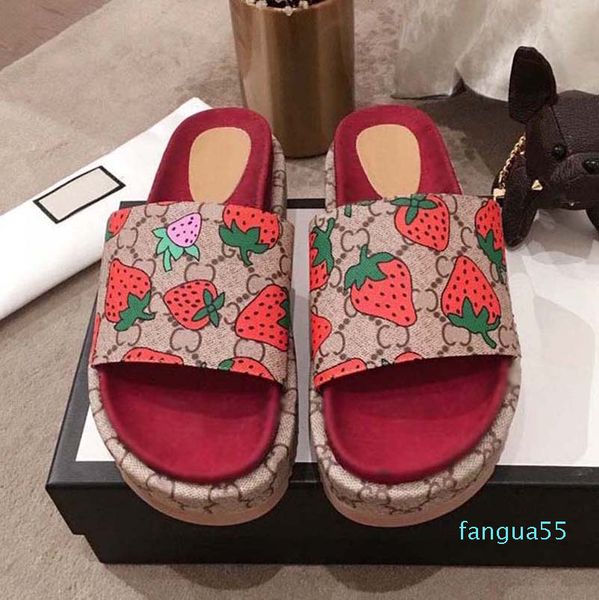

design embroidery black thick soled slippers shallow beach