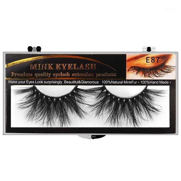 

25mm 5d mink eyelashes 100% cruelty handmade lashes full strip soft false makeup1