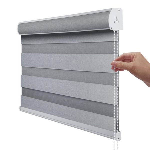 

blinds semi automatic zebra shades one touch spring system full blackout or half