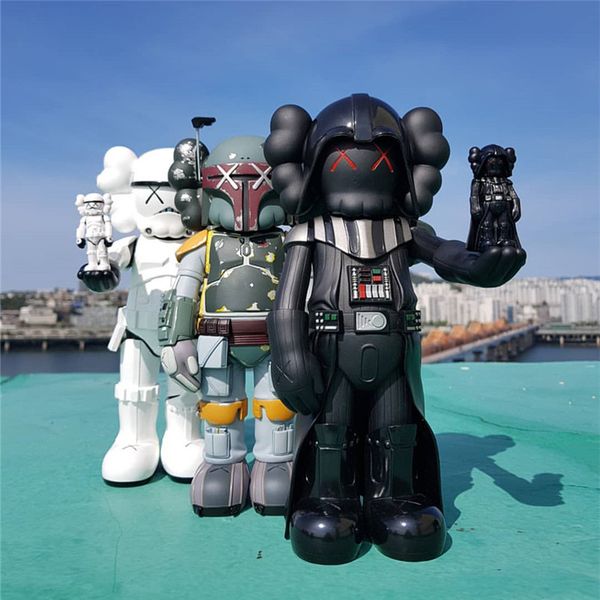 

black knight 26cm 0.8kg originalfake k a w s companion the famous style for original box action figure model decorations toys gift