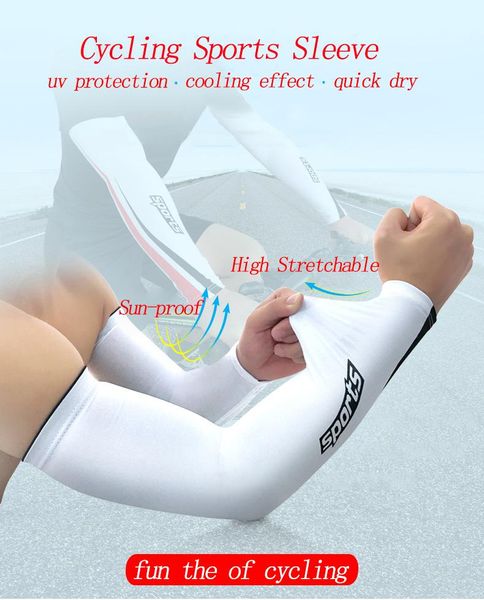 Luvas esportivas Proteção UV Refriamento de braço longo das mangas para homens Mulheres protetora de protetora de protetora de proteção contra ciclismo acionamento de basquete de ciclismo