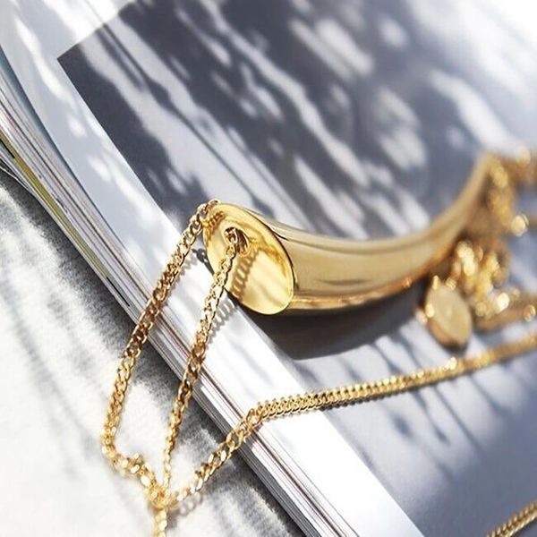 

pendant necklaces fashion necklace beautiful jewelry personality classic style ivory shape gift for lovers christmas 2021, Silver