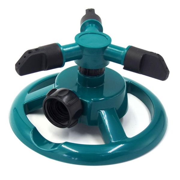 

watering equipments garden sprinklers grass lawn 360 degree automatic rotating sprinkler irrigation system 3 nozzle pipe hose tools