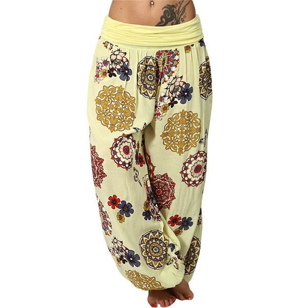 

women casual loose yoga trousers baggy boho aladdin jumpsuit seamless leggings pants ropa deporte mujer, Black;white
