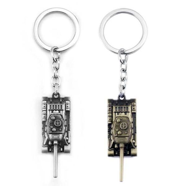 Männer Band Spiel Welt der Tanks Wot KeyChain Legierung Tank Modell Pendent Schlüsselbund Geschenk Schlüssel Ring Halter Auto Fans Souvenirs g1019