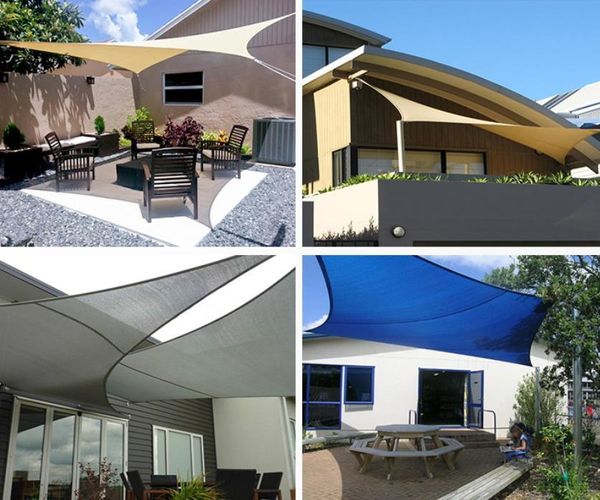 

shade hdpe triangle sunshade net rectangle sun shelter for garden swimming pool terrace canopy patio sail cloth